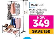 Mainstays In Line Double Rail