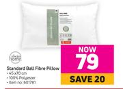 Always Home Standard Ball Fibre Pillow 45 x 70cm