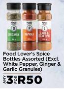 Food Lover's Spice Bottles Assorted-For 3