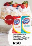 1 x Golden Cloud Cake Flour 1Kg, 1 x Golden Cloud Self Raising Flour 1Kg