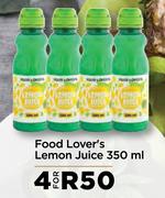 Food Lover's Lemon Juice-For 4 x 350ml