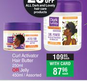 Dark & Lovely Curl Activator Hair Butter 250ml Or Jelly 450ml Assorted-Each