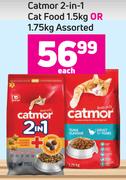 Catmor 2-In-1 Cat Food 1.5Kg Or 1.75Kg- Each