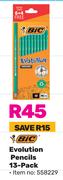 BIC Evolution Pencils-13 Pack