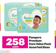 Pampers Premium Care Value Pack (Assorted Sizes)-Each