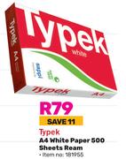 Typex A4 White Paper 500 Sheets Ream