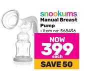 Snookums Manual Breast Pump-Each