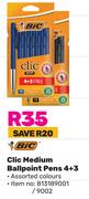 BIC Clic Medium Ballpoint Pens 4+3