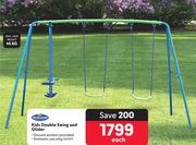Bounceking Kids Double Swing & Glider-Each