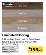 Trento Laminated Flooring-Per Sqm