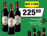 Durbanville Hills Merlot,Cabernet Sauvignon,Pinotage Or Shiraz-For 3 x 750ml