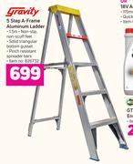 Gravity 5 Step A-Frame Aluminium Ladder