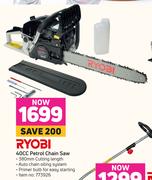 Ryobi 40cc Petrol Chain Saw