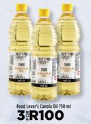 Food Lover's Canola Oil-For 3 x 750ml