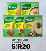Knorr Packet Soups Assorted-For 5 x 50g