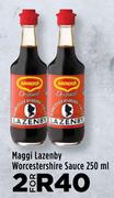 Maggi Lazenby Worcestershire Sauce-For 2 x 250ml