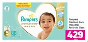 Pampers Premium Care Mega Box Assorted Sizes-Each