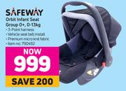 Safeway Orbit Infant Seat Group 0+, 0-13Kg