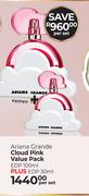 Ariana Grande Cloud Pink Value Pack (EDP 100ml Plus EDP 30ml)-Per Set