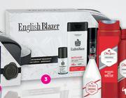 Yardley English Blazer Travel Bag Set 50ml Roll-On, 400ml Lotion, 125ml Deodorant-Per Set