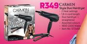 Carmen Style Duo Hairdryer