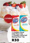1 x Golden Cloud Cake Flour 1Kg, 1 x Golden Cloud Self Raising Flour 1Kg