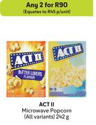 Act II Microwave Popcorn (All Variants)-For Any 2 x 242g