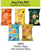 Lay's Potato Chips (All Variants)-For Any 3 x 120g
