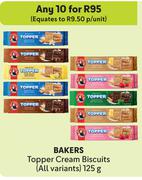 Bakers Topper Cream Biscuits (All Variants)-For Any 10 x 125g