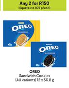 Oreo Sandwich Cookies (All Variants)-For Any 2 x 12 x 36.8g