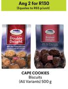 Cape Cookies Biscuits (All Variants)-For Any 2 x 500g