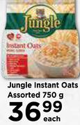 Jungle Instant Oats Assorted-750g Each