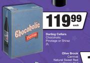 Darling Cellars Chocoholic Pinotage Or Shiraz-2L Each