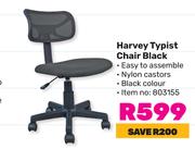 Harvey Typist Chair Black