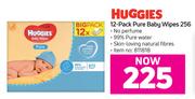 Huggies Pure Baby Wipes-12 x 256's Pack