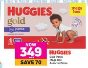 Huggies Gold Pants Mega Box (Assorted Sizes)-Each