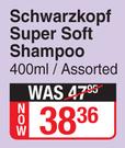Schwarzkopf Super Soft Shampoo Assorted-400ml