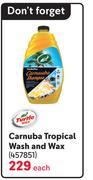 Turtle Carnuba Tropical Wash & Wax-Each