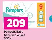 Pampers Baby Sensitive Wipes 504's