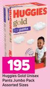 Huggies Gold Unisex Pants Jumbo Pack Assorted Sizes
