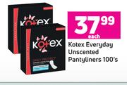 Kotex Everyday Unscented Pantyliners-100's Each