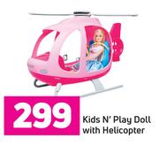 Kids n Play Doll With Helicopter