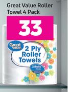 Great Value Roller Towel 4 Pack