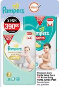 Pampers Premium Care Pants Value Pack Or Active Baby Pants Jumbo Pack-For 2 Packs