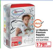 Vitality Lil Masters Premium Nappies-Per Pack