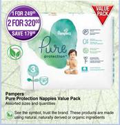 Pampers Pure Protection Nappies Value Pack-Each