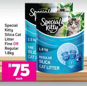 Special Kitty Silica Cat Litter (Fine Or Regular)-1.8kg Each