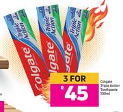 Colgate Triple Action Toothpaste-For 3 x 100ml 