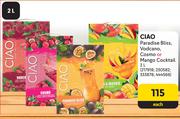 Ciao Paradise Bliss, Vodcano, Cosmo Or Mango Cocktail-2L Each