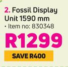 Fossil Display Unit 1590mm